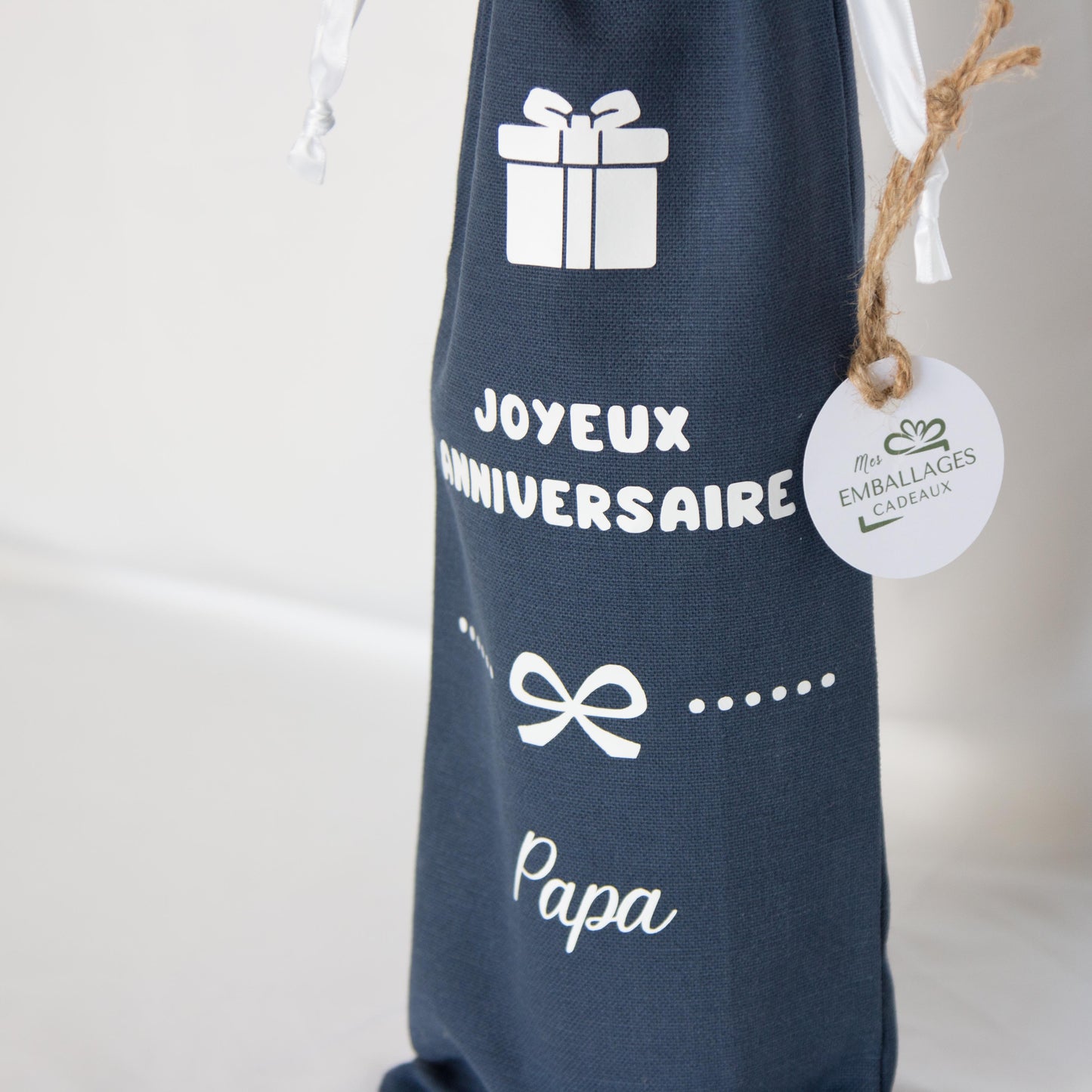 Emballage bouteille personnalisé "Joyeux Anniversaire"